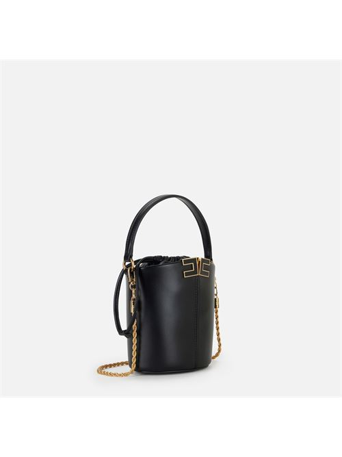 borsa a secchiello con dettaglio logo Elisabetta Franchi | BS92A61E2110